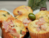 Petits muffins jambon-olives