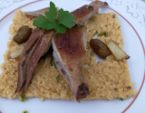 Cous de canard toastés à l'ail fumé d'Arleux