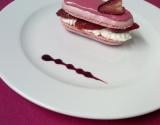 L'éclair, macaron à la fraise