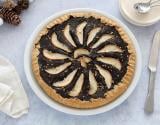 Tarte au chocolat et poire vegan