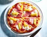 Pizza jambon ananas et mozzarella