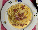 Spaghetti carbonara traditionnels