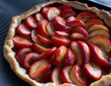 Tarte aux fraises et aux pommes