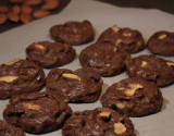 Cookies au chocolat, amandes et pralin