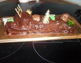 Bûche chocolat marron