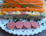 Terrine surimi et macédoine de légumes