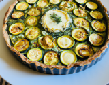 Tarte à la courgette et au roquefort