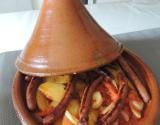 Tajine de pommes de terre et merguez