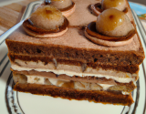 Gâteau au chocolat crème de marrons