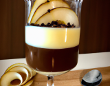 Verrine poire-chocolat au siphon