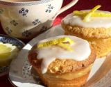 Muffins au citron et au lemon curd