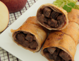 Nems de boudin noir aux pommes