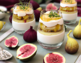 Verrine à la ricotta figues et citron