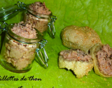 Rillettes de thon avec ses pains au sésame