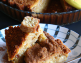 Moelleux de banane et citron, streusel cannelle et cassonade