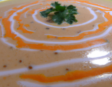 Velouté de carottes aux saint jacques