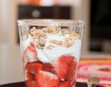 Trifle fraises et muesli