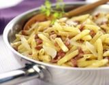 Penne à Poêler de Panzani à la carbonara