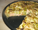 Tarte au saumon et aux poireaux