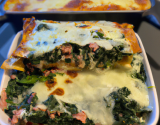 Lasagnes aux epinards et jambon de Parme