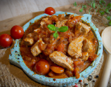 Emincé de poulet aux tomates séchées