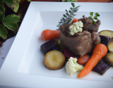 Cuisseau de veau et sa jardinière de légumes