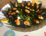 Salade de moules au gingembre