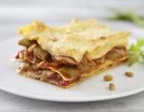 Lasagne de haricots plats et jambon de Parme