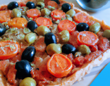 Tarte à la tomate et olives au thermomix