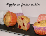 Muffins aux fraises séchées