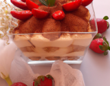 Tiramisu léger aux fraises