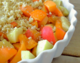 Crumble pommes & abricots