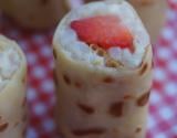 Makis sucrés à la fraise