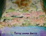 Terrine saumon courgette à la crème de boursin