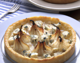 Tartelette fine aux poires et Roquefort