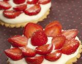 Tarte aux fraises et à la crème diplomate