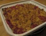 Crumble fraise-banane aux flocons d'avoine