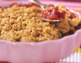 Crumble fraises rhubarbe