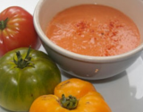 Gaspacho de tomates aux épices