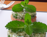 Tartare de concombres à la menthe