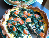 Quiche aux épinards et saumon