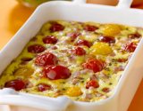 Clafoutis de tomates au jambon