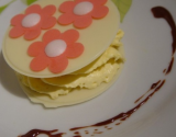 Mille feuille de chocolat blanc mousse d'abricot