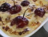 Clafoutis Roquefort Papillon, cerises et noix