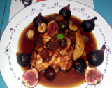 Chapon aux marrons et figues sauce madère