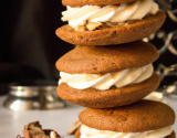 Whoopie pies aux noisettes et fourme d'Ambert