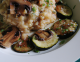 Risotto de courgettes et champignons