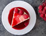 Cheesecake aux framboises & chocolat blanc