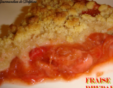 Crumble fraise-rhubarbe