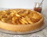 Tarte aux pommes caramélisées sans œufs ni crème